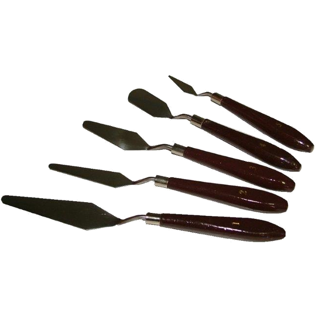 AC11949 Palette Knife Set 5pc Italian Style