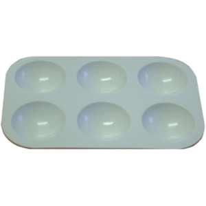 AC18409 Palette Plastic Rectangular 6 Well
