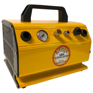AC1379 Mini Twin Cylinder Air Compressor 150W (1/5HP) in Aluminium Cover
