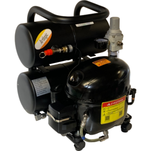 AC1620 Ultra-Quiet Studio Air Compressor - 600W (4/5HP), Twin 3.7L Tanks