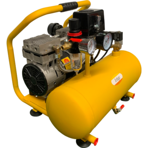 AC1520 Compact Studio 750W (1 HP) Air Compressor Silent Rated Twin Cylinder with 9L Tank
