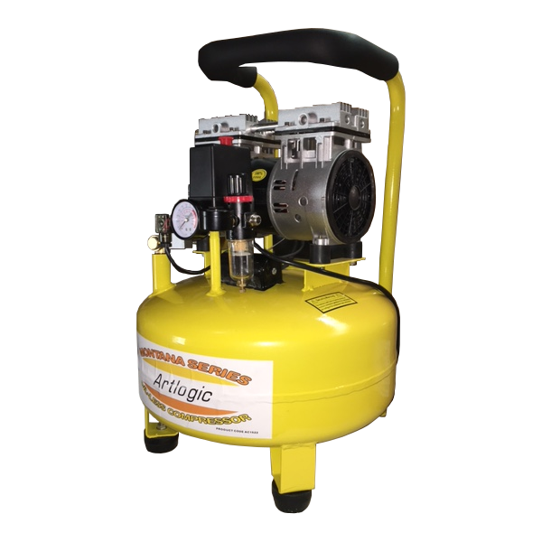AC1522 MONTANA Series 750W (1 HP) Air Compressor Silent Rated Twin Cylinder on 22L Tank