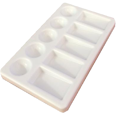 AC18415 Palette Plastic Rectangular 10 Well