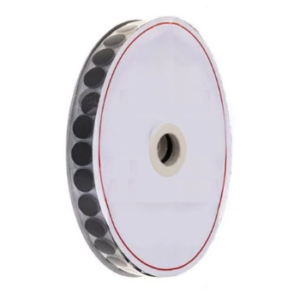 HD22BK Hook -Black Adhesive Backed Dot 22mm x 900pc roll