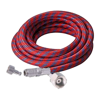 Braided Air Hose 1/4" with Quick Disconnect Fitting – Suits Badger, Paasche, Iwata, Artlogic, Sparmax, Holbein & More