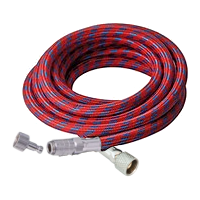 Braided Air Hose 1/8" with Quick Disconnect Fitting – Suits Badger, Paasche, Iwata, Artlogic, Sparmax, Holbein & More