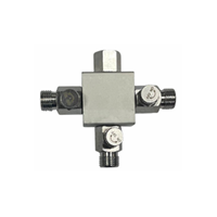 AC-3MF-1/8 Mini 4 Way Manifold with Valves 1/8"BSP